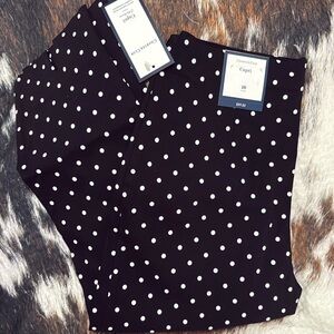 NWT- Charter Club Capri “Garden Party” polka dot- size 10